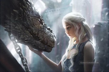 Zauberwelt Werke - Daenerys Targaryen und Dragon Spiel der Throne